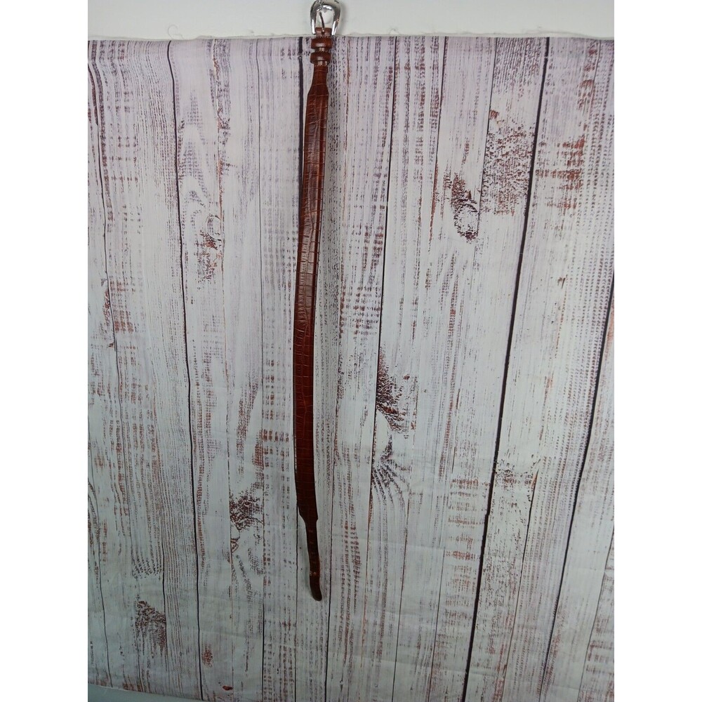 Just Jamie Belt Women's 32 Italian Calfskin Leather 000 881 Brown